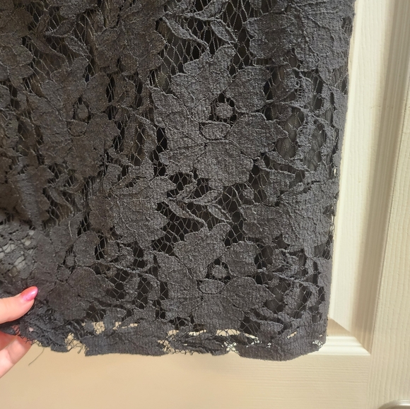 Adrianna Papell Black Lace Mini Dress - Picture 4 of 9